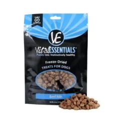 Vital Essentials Family Size Beef Nibs Freeze-Dried Dog Treats - 6.2 Oz