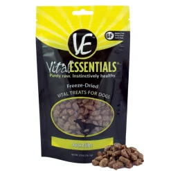 Vital Essentials Freeze Dried Vital Treats Grain Free Duck Nibs Dog Treats