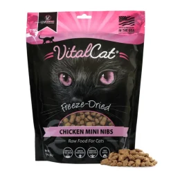 Vital Essentials Grain Free Chicken Mini Nibs Freeze Dried Raw Food for Cats