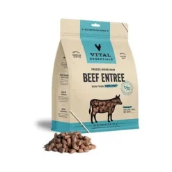 Vital Essential's Grain-Free Beef Entrée Mini Nibs Freeze-Dried Dog Food - 25 Oz