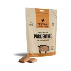 Vital Essential's Grain-Free Pork Mini Patties Freeze-Dried Cat Food - 3.75 Oz