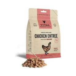 Vital Essential's Grain-Free Chicken Entrée Mini Nibs Freeze-Dried Dog Food - 5.5 Oz