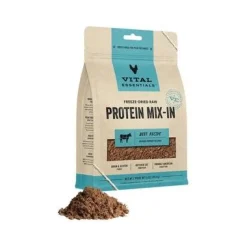 Vital Essential's Grain-Free Raw Mix-In Protein Freeze-Dried Ground Dog Food Topper or Mixer - 6 Oz