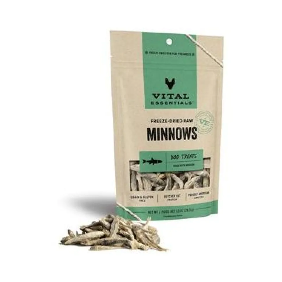 Vital Essential's Grain-Free Minnows Freeze-Dried Dog Treats - 1 Oz