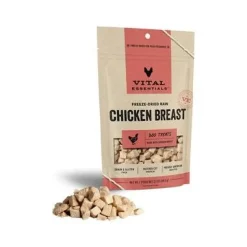 Vital Essential's Grain-Free Chicken Breast Freeze-Dried Dog Treats - 2.1 Oz