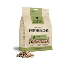 Vital Essential's Grain-Free Protein Mix-in Rabbit Mini Nibs Freeze-Dried Dog Food Topper - 18 Oz