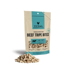 Vital Essential's Grain-Free Beef Tripe Bites Freeze-Dried Dog Treats - 2.3 Oz