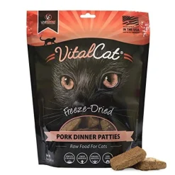 Vital Essentials Pork Dinner Patties Freeze-Dried Cat Food - 8 Oz