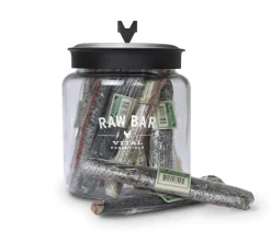 Vital Essential's Raw Bar Freeze-Dried Salmon Skin Natural Dog Chews - 20 Piece - 21 Oz