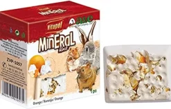 Vitapol Mineral Block for Small Animals Small Animal Mineral Treats - Orange - Small - 40 Gm