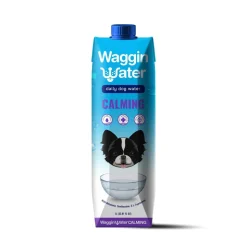Waggin Water Daily Calming Water Supplement for Dogs with Melatonin and L-Tryptophan - 1 Ltr - Case of 12