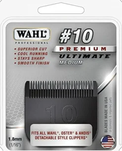 Wahl Ultimate Detachable Medium Pet Grooming Blade Set - Black - #10