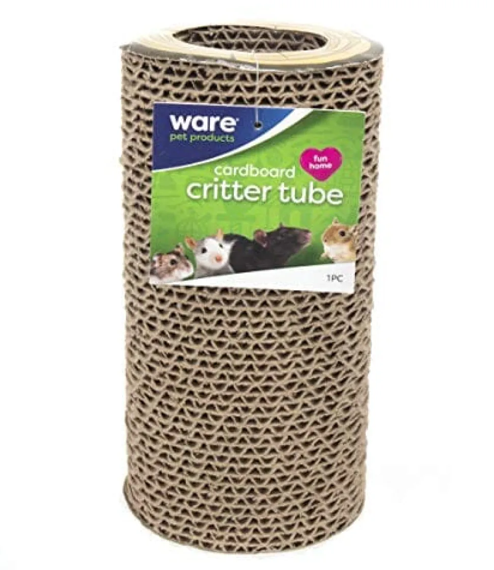 Ware Cardboard Critter Tube Small Animal Chewy Treats - 3 X 2.5 X 3 In
