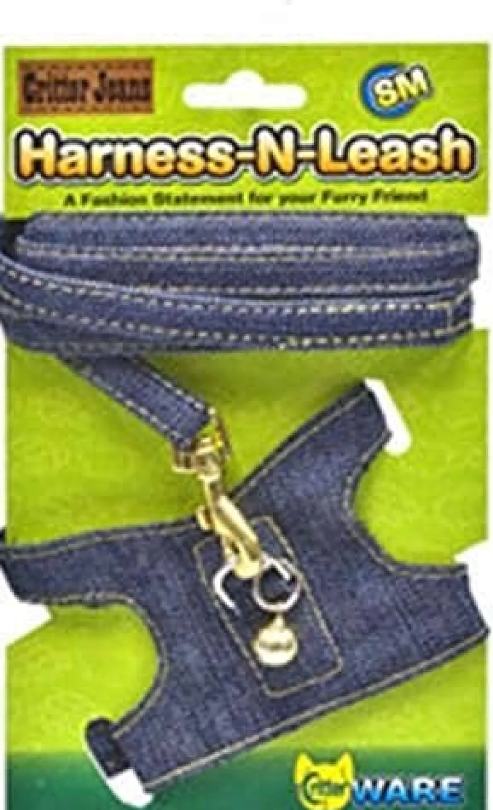 Ware Critter Jeans Small Animal Harness-N-Leash - Small
