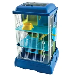 Ware Critter Universe Avatower Small Pet Home - Clear/Blue - 13.75 X 11.25 X 21