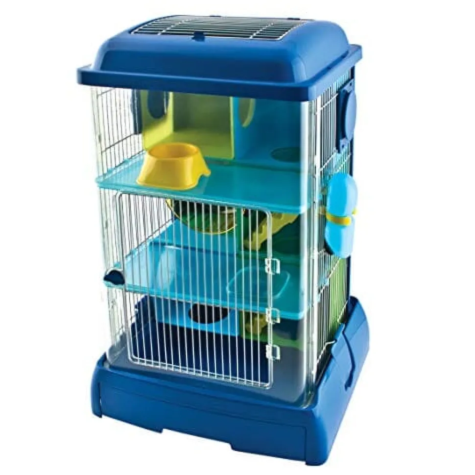 Ware Critter Universe Avatower Small Pet Home - Clear/Blue - 13.75 X 11.25 X 21
