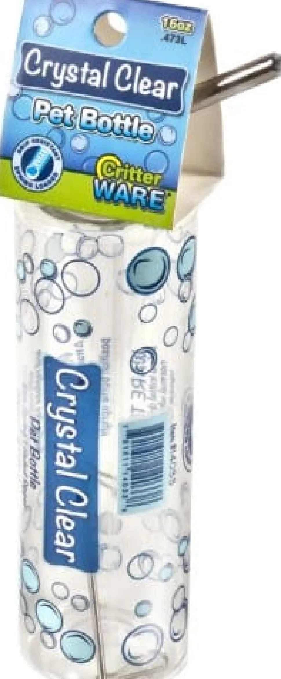 Ware Crystal Clear Plastic PET Small Animal Water Bottle - 16 Oz