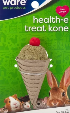 Ware Health-E Treat Kone Small Animal Chew Small Animal Chewy Treats - Tan