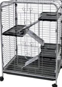 Ware LRS Indoor Hutch Four Level for Small Animal Cage - Blue - 26.5 X 17.25 X 36.5