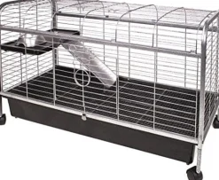 Ware LRS Rabbit Home Small Animal Cage - Gray - 41.5 X 17.5 X 26.25