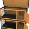 Ware Premium Double Decker Rabbit Small Animal Hutch - 46 X 24 X 41 In