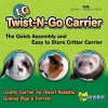 Ware Twist N Go Carrier Small Animal Soft Sided Carrier - Blue - Large - 10.75 X 14.25 X