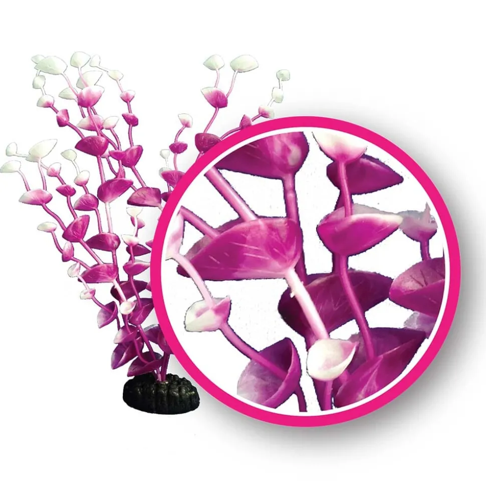Weco Products Dream Series Tulips Aquarium Plant - Magenta - 12 in