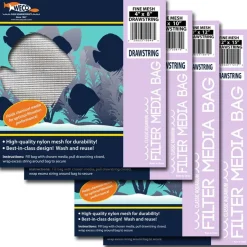 Weco Products Fine Mesh Drawstring Filter Media Bag - White - 6 In X 10 in
