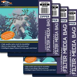 Weco Products Fine Mesh Zipper Filter Media Bag - White - 4 In X 8 in