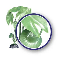 Weco Products Freshwater Series Tiger Lotus Aquarium Plant - Green - 12 in