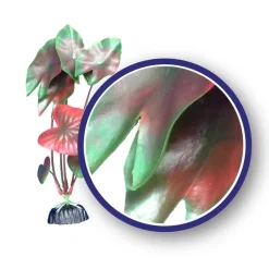 Weco Products Freshwater Series Tiger Lotus Aquarium Plant - Red - 9 in