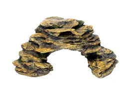 Weco Products Wecorama Galapagos Silver Shale Corner Ramp Terrarium Ornament - Brown - 10.4 in