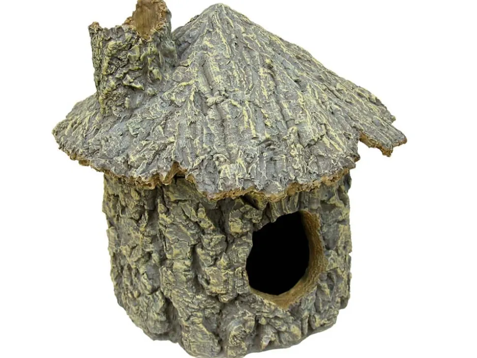 Weco Products Wecorama Sleepy Hollows Green Pine Hut Terrarium Ornament - Green