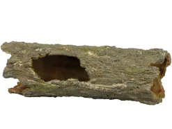 Weco Products Wecorama Sleepy Hollows Mossy Log Terrarium Ornament with Hollow - Brown/Green - Large