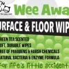 Wee Away Floor and Surface Wipes - Travel Size Cat and Dog Wipes - 30 ct