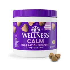 Wellness Calm Relaxation Support Cheese Flavor Soft Chew Dog Supplements - 90 Count