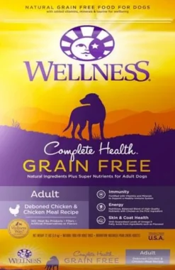 Wellness Complete Health Natural Adult Grain Free Deboned Chicken and Chicken Meal Recipe Dry Dog Food