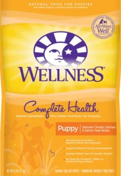 Wellness Complete Health Natural Deboned Chicken Oatmeal and Salmon Puppy Formula Dry Dog Food - 5 Lbs