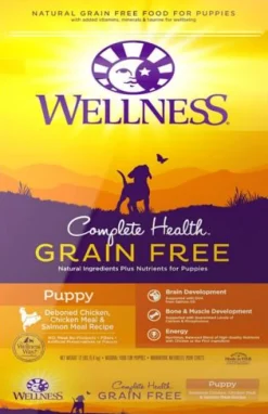 Wellness Complete Health Grain-Free Deboned Chicken and Salmon Puppy Formula Dry Dog Food - 12 Lbs