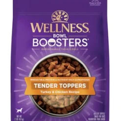 Wellness Core Bowl Boosters Grain-Free Tender Toppers Turkey and Chicken Dog Food Topper - 2 Lbs - Case of 4