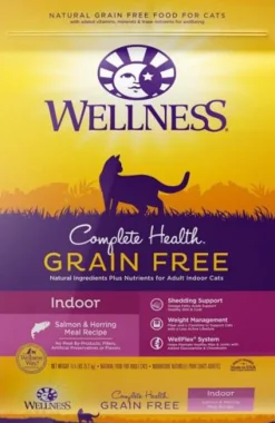 Wellness Core Grain-Free High-Protein Salmon and Herring Indoor Dry Cat Food - 11 Lbs
