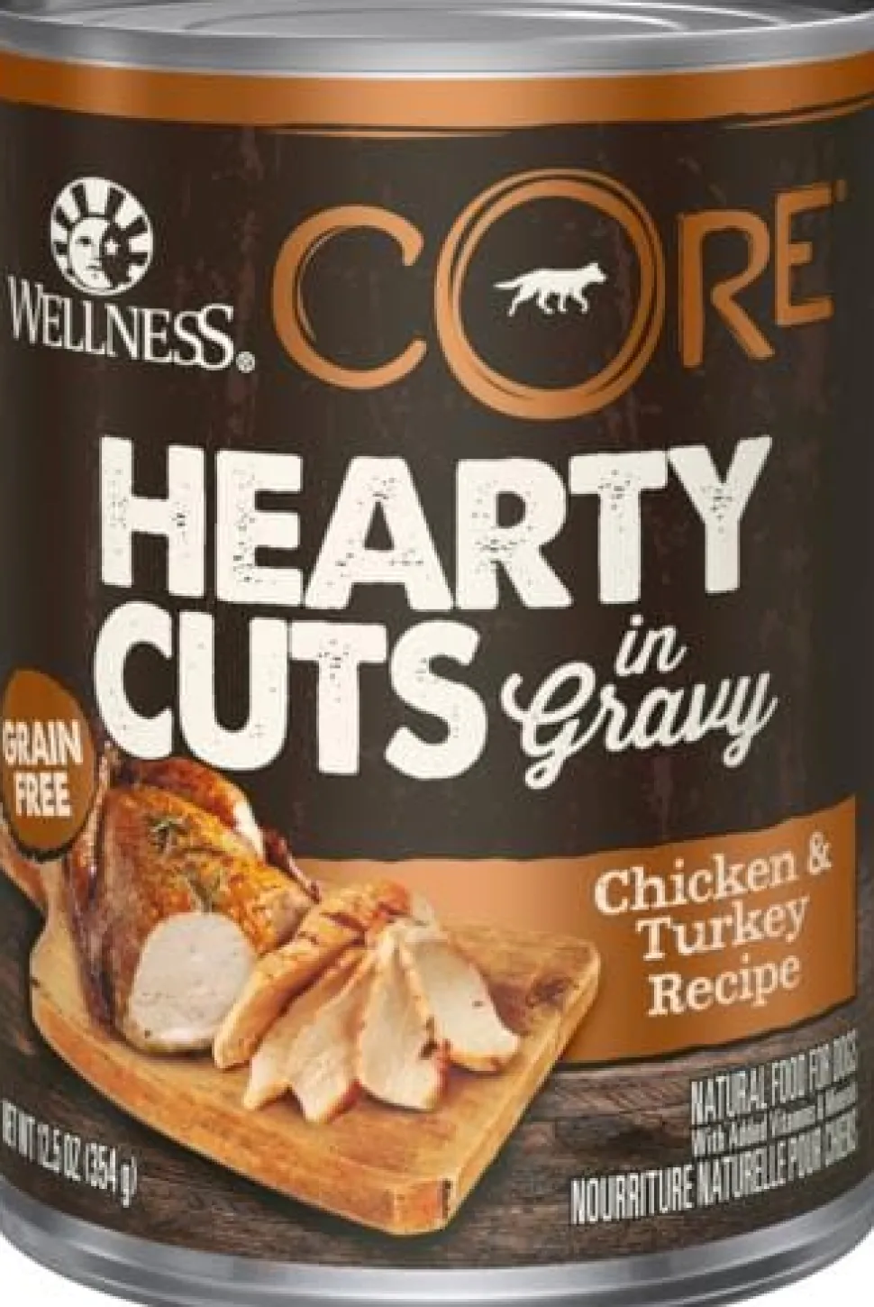 Wellness CORE Natural Grain Free Hearty Cuts Chicken and Turkey Canned Dog Food