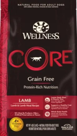 Wellness Core Natural Grain-Free Lamb Dry Dog Food - 4 Lbs