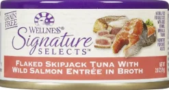 Wellness Core Signature Selects Grain-Free Flaked Skipjack Tuna and Wild Salmon Entrée Canned Cat Food - 2.8 Oz - Case of 12