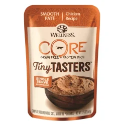 Wellness Core Tiny Tasters Grain-Free Chicken Smooth Pate Wet Cat Food Pouch - 1.75 Oz - Case of 12