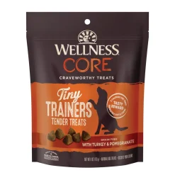Wellness Core Tiny Trainers Grain-Free Tender Turkey and Pomegranate Soft and Chewy Training Dog Treats - 6 Oz