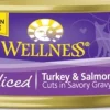 Wellness Grain Free Natural Sliced Turkey and Salmon Dinner Wet Canned Cat Food