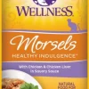 Wellness Healthy Indulgence Natural Grain Free Morsels with Chicken and Chicken Liver in Savory Sauce Cat Food Pouch