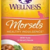 Wellness Healthy Indulgence Natural Grain Free Morsels with Tuna in Savory Sauce Cat Food Pouch