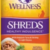 Wellness Healthy Indulgence Natural Grain Free Shreds with Tuna and Shrimp in Light Sauce Cat Food Pouch